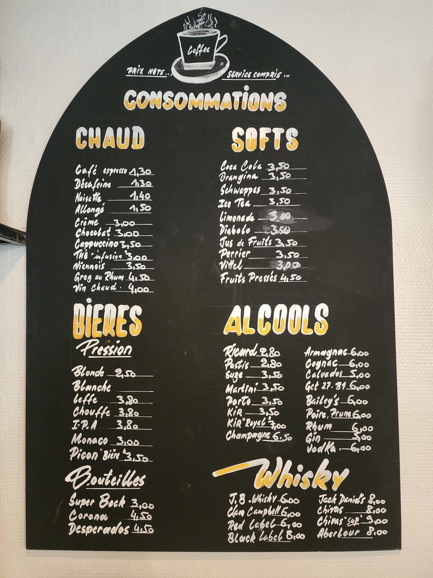 Au Beaujolais menu 2