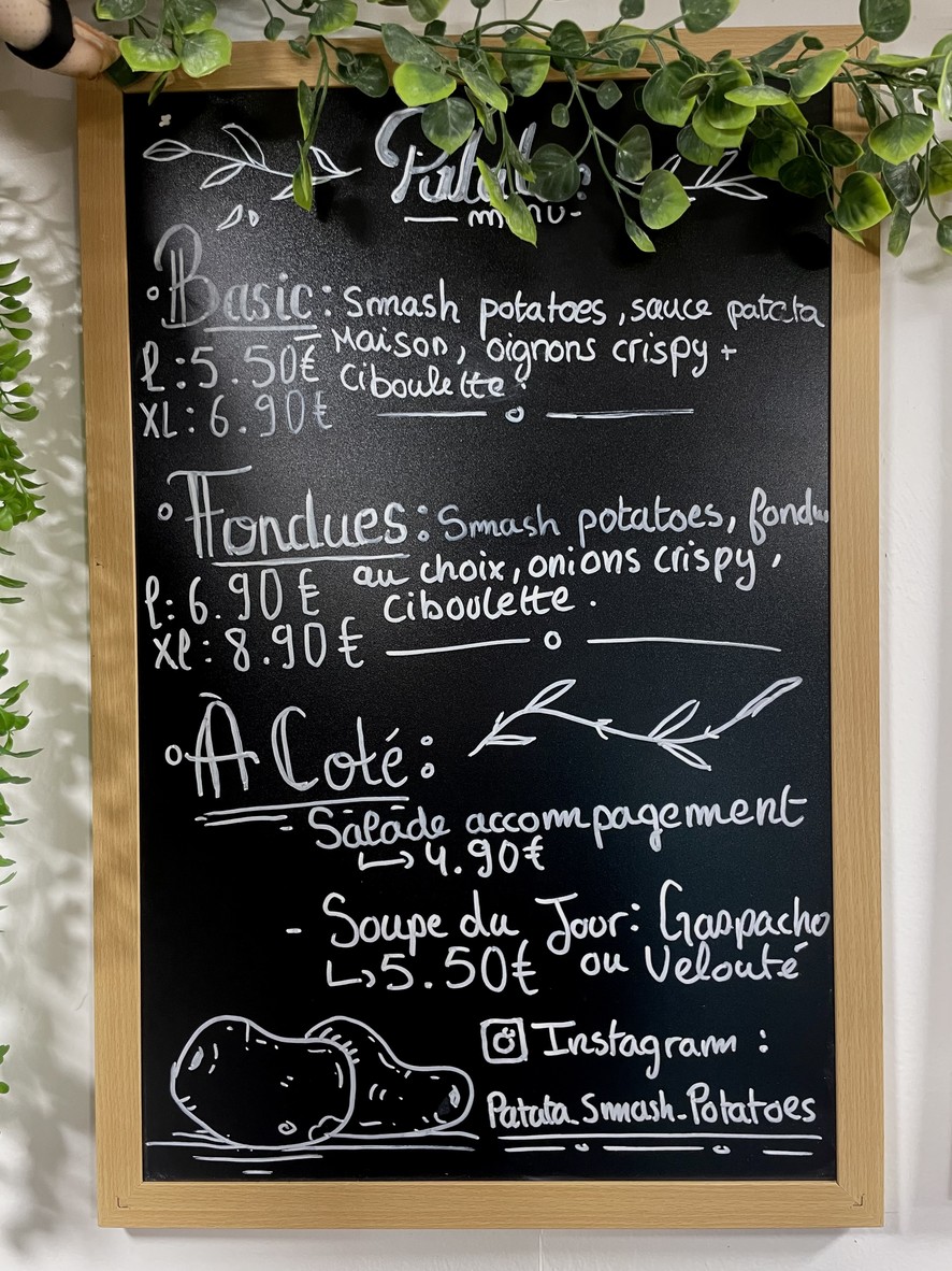 Patata Smash Potatoes menu 1