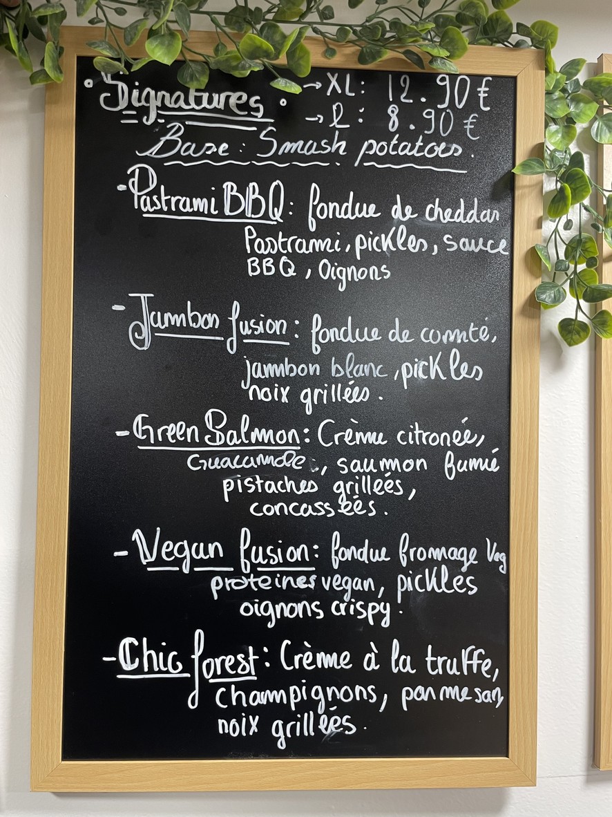 Patata Smash Potatoes menu 2