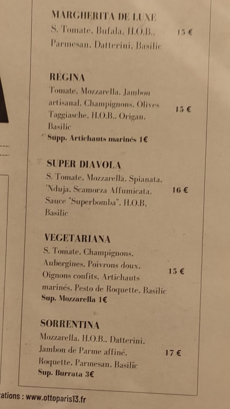 Otto menu 1
