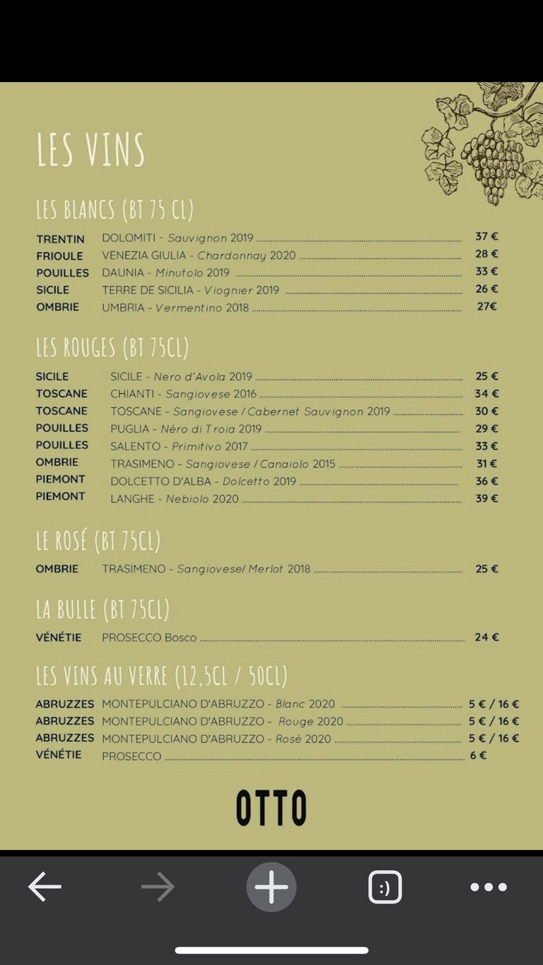 Otto menu 2