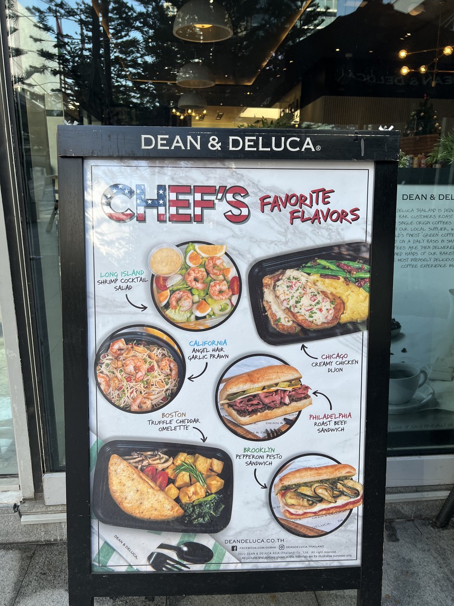 DEAN & DELUCA Park Ventures menu 1