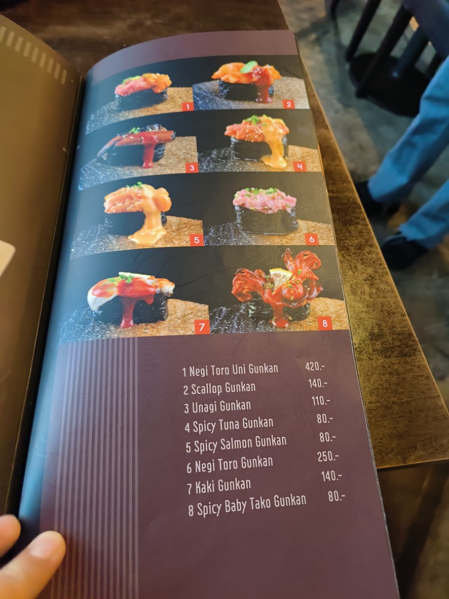 The Gallery Sushi Bar 蘇西和鵝肝大塊 menu 4