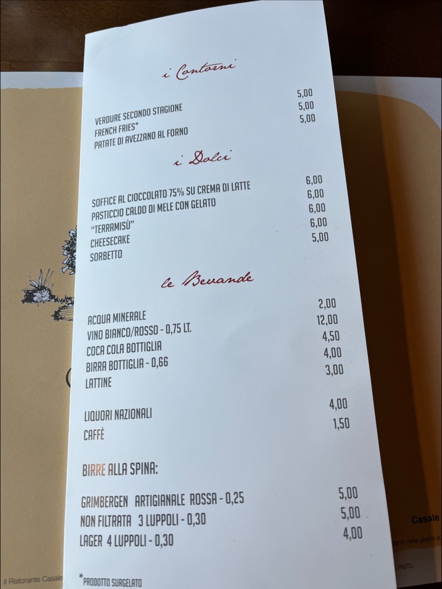 Casale Bel Poggio menu 4