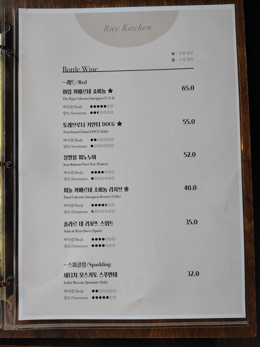 Ray Kitchen menu 3