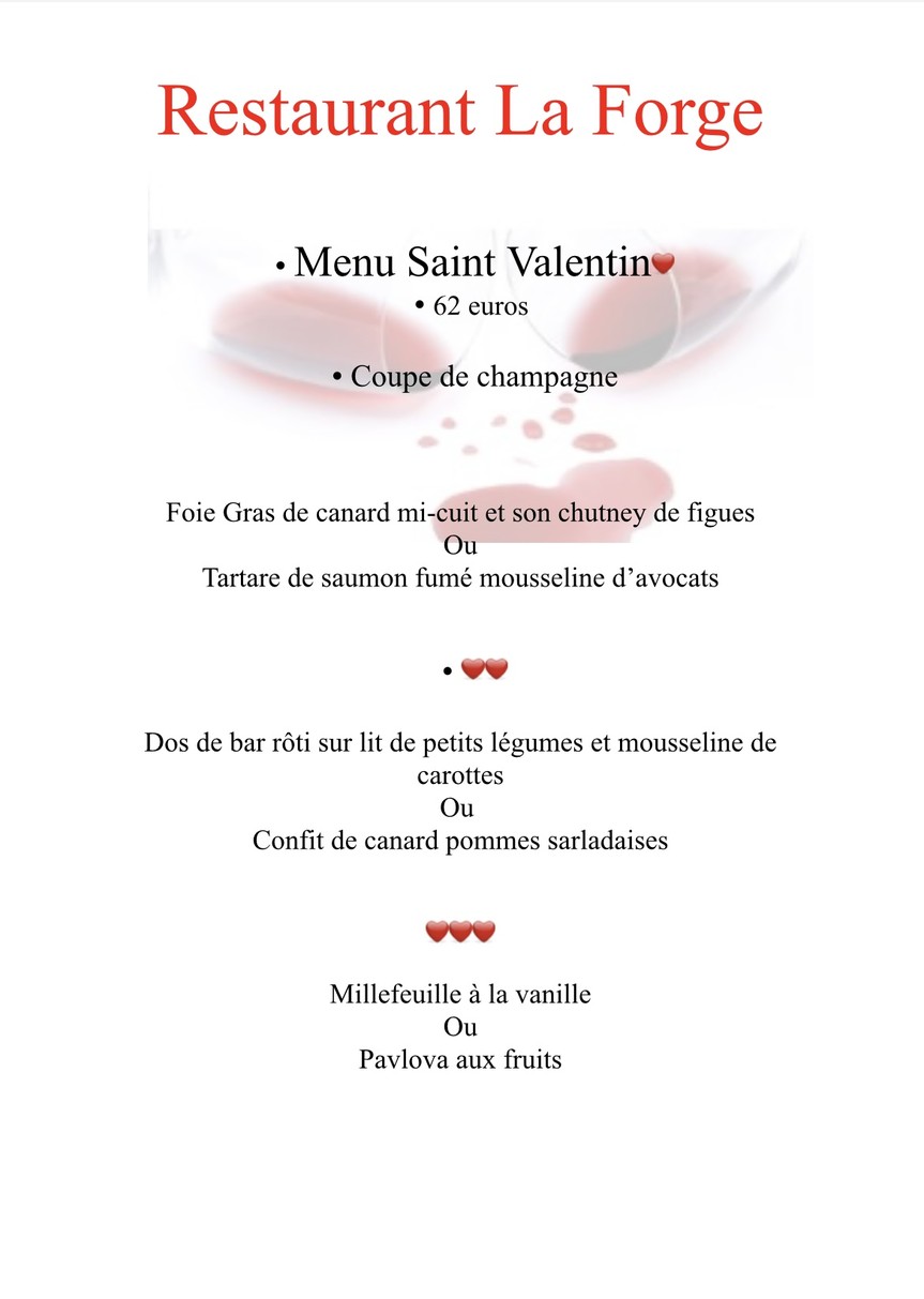 La Forge menu 1
