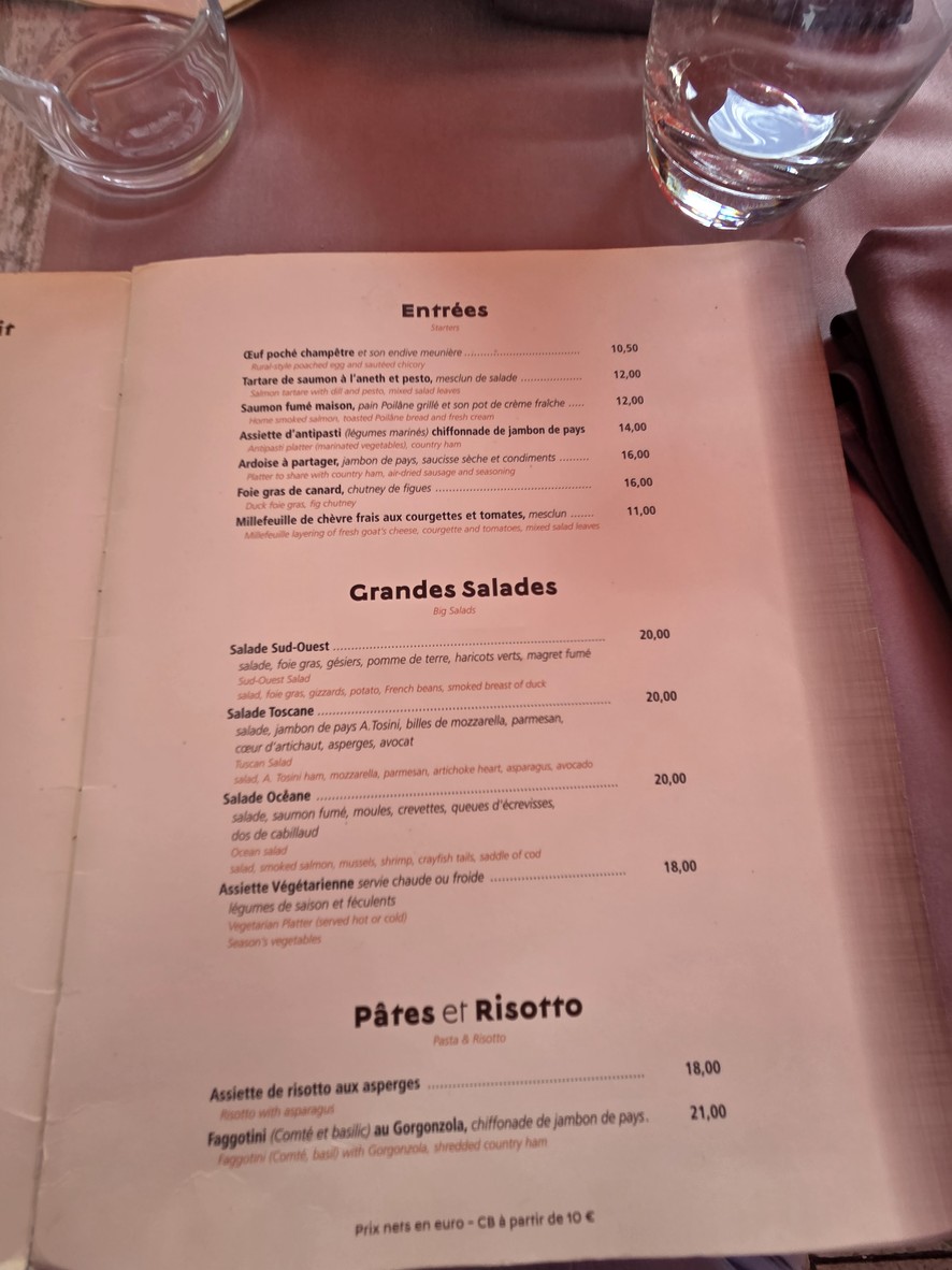 Restaurant Le Ballon La Défense menu 2