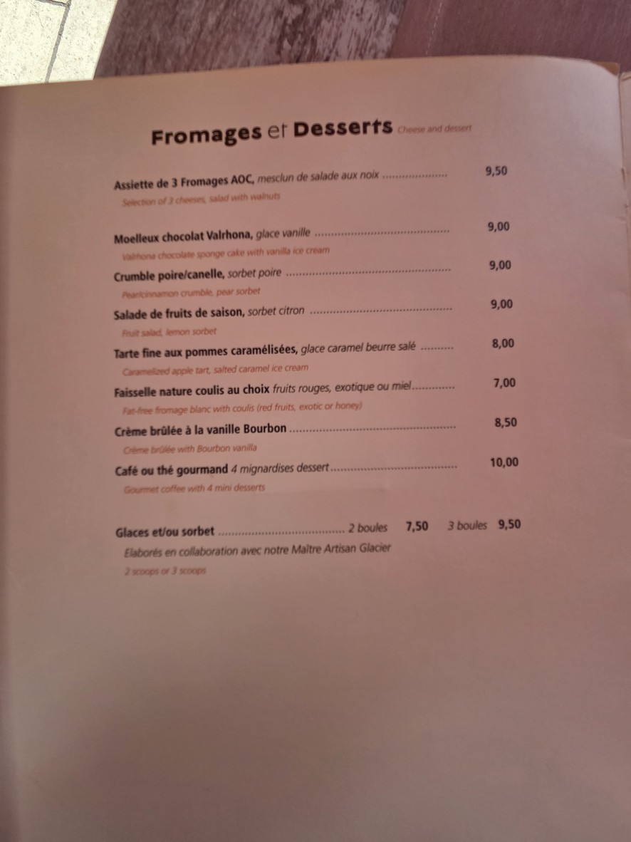 Restaurant Le Ballon La Défense menu 4