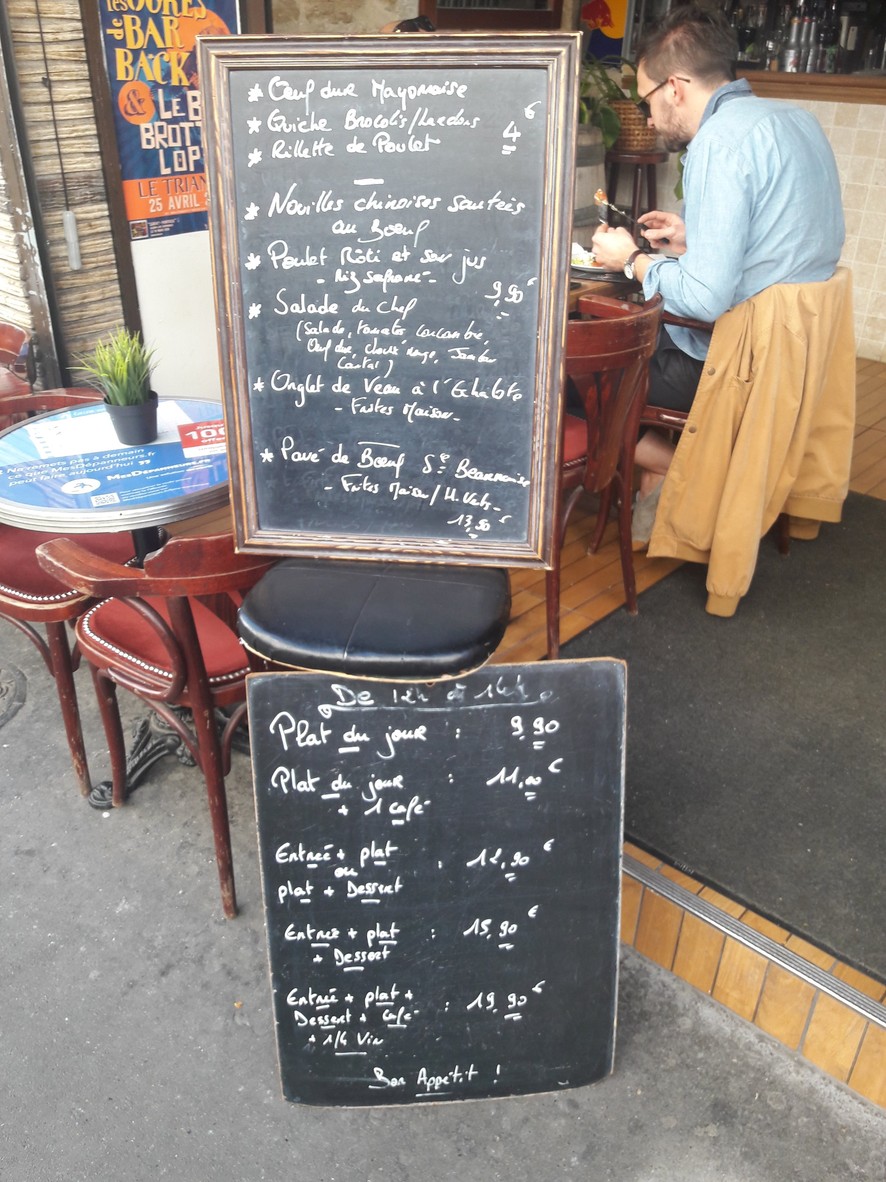La Ferme menu 1