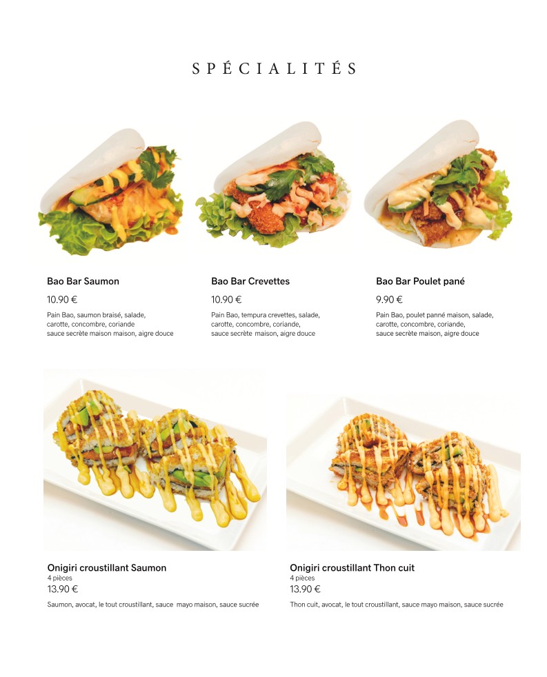 SUSHIBAR menu 1