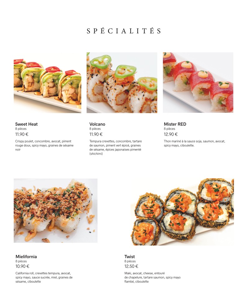 SUSHIBAR menu 2