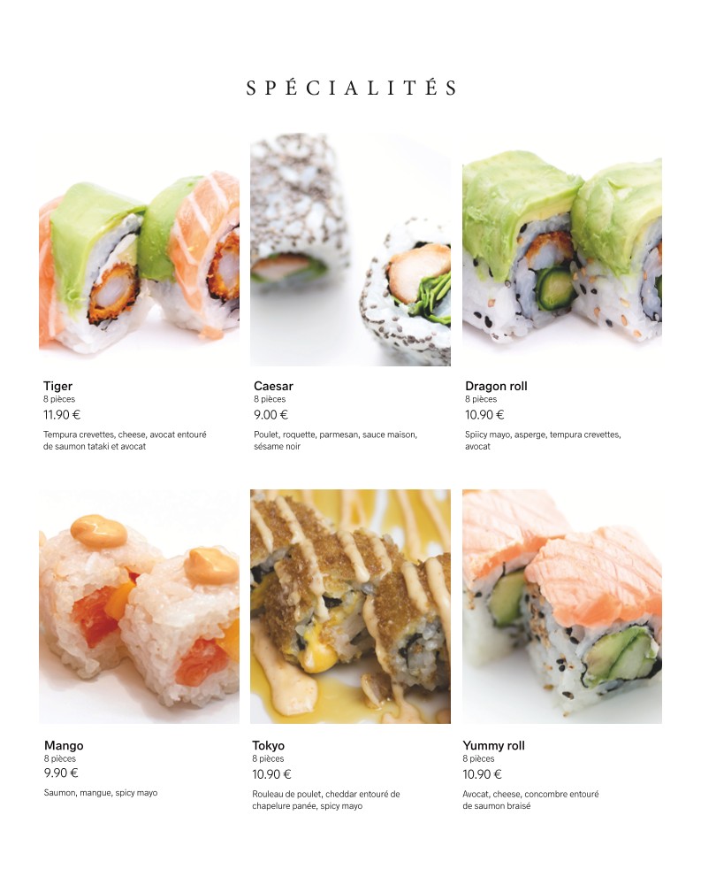 SUSHIBAR menu 3