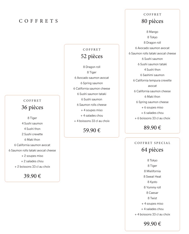 SUSHIBAR menu 5