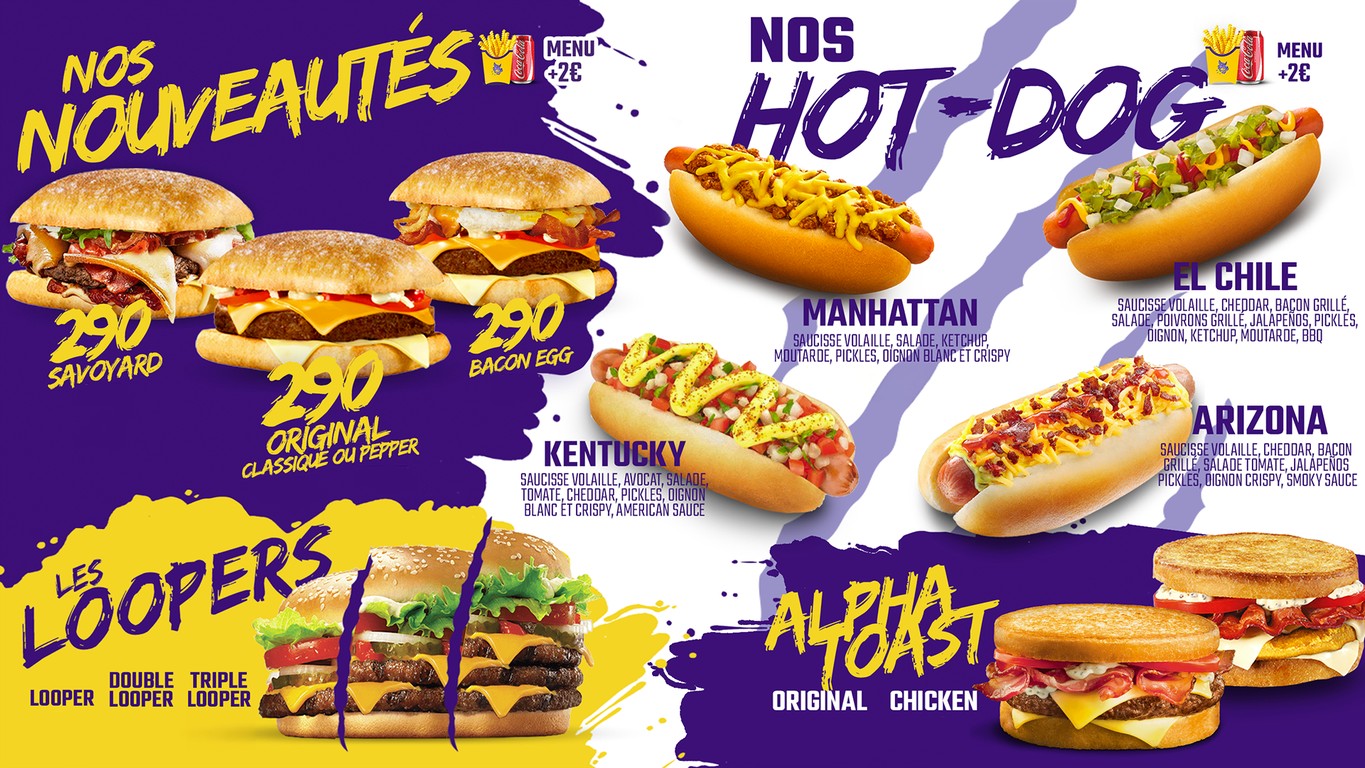 Alpha Burger Nanterre - Smash Burgers menu 1