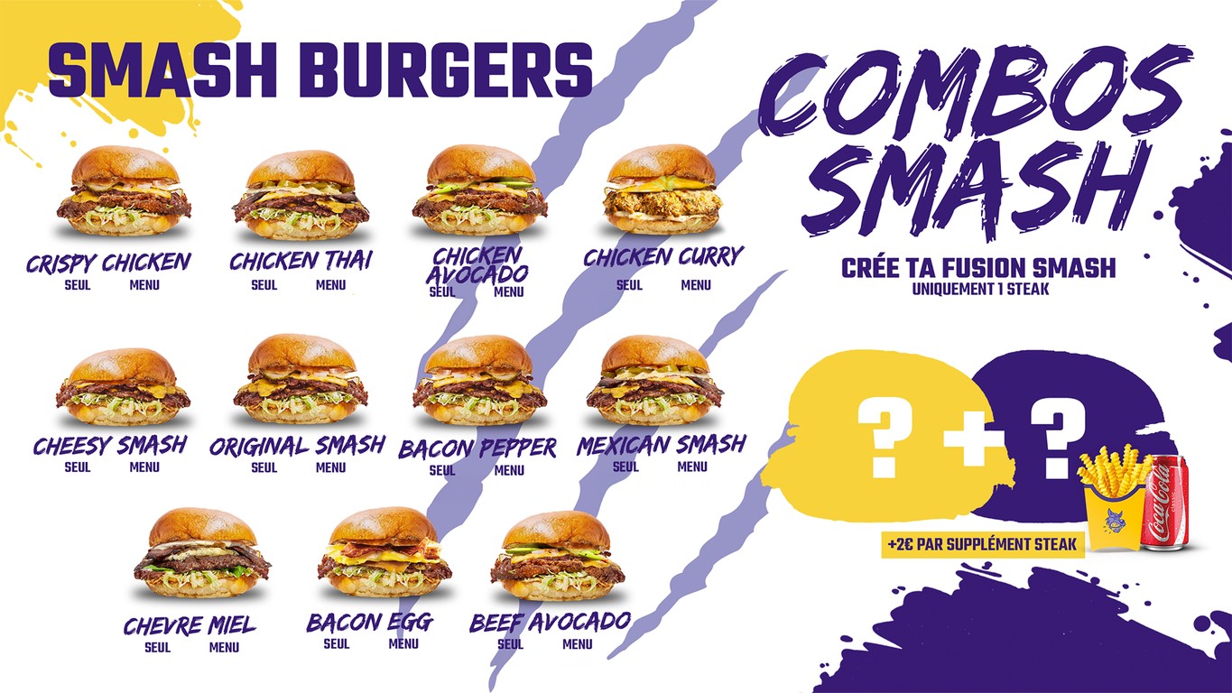 Alpha Burger Nanterre - Smash Burgers menu 3