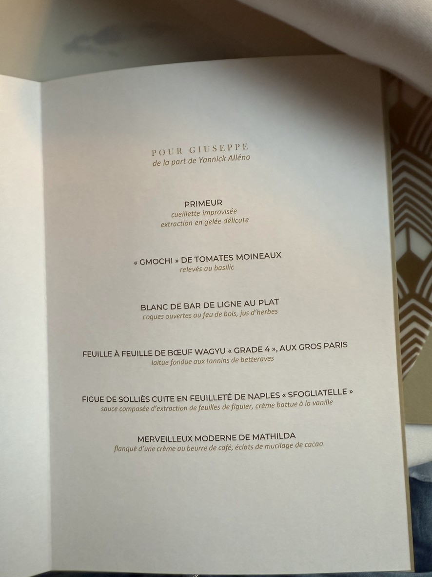 Alléno menu 1