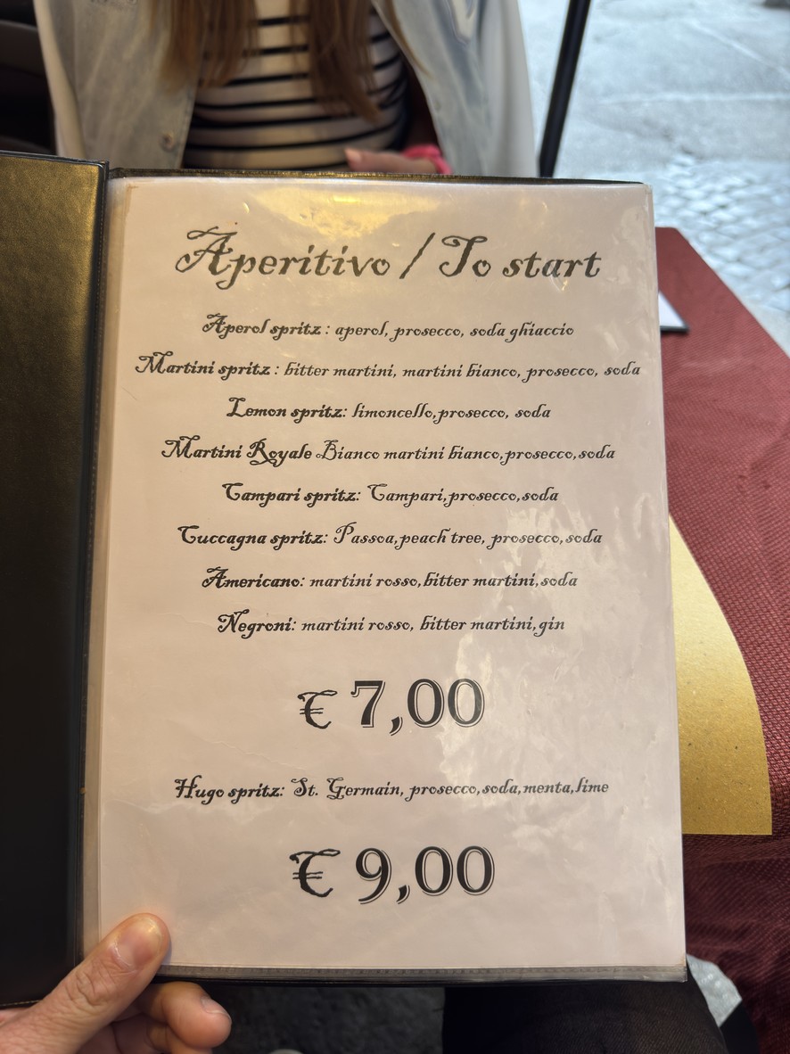 Pub Cuccagna menu 1