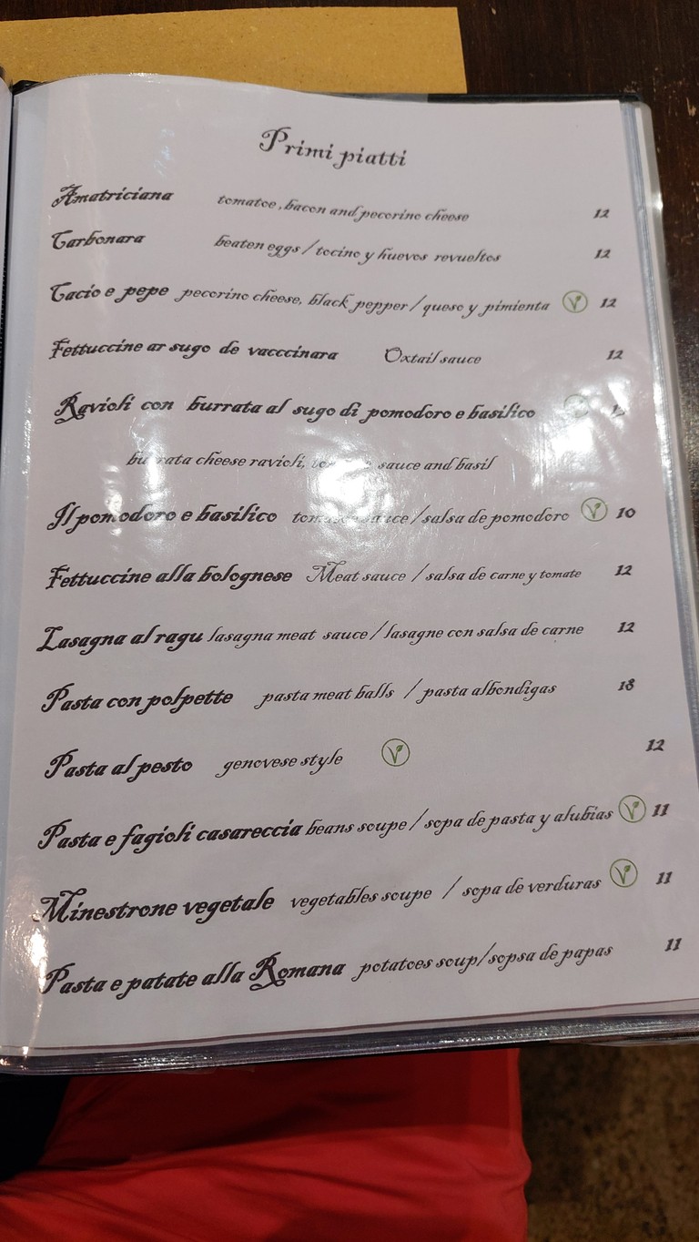 Pub Cuccagna menu 3