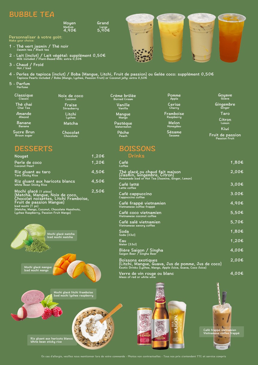 Hai Lúa menu 4