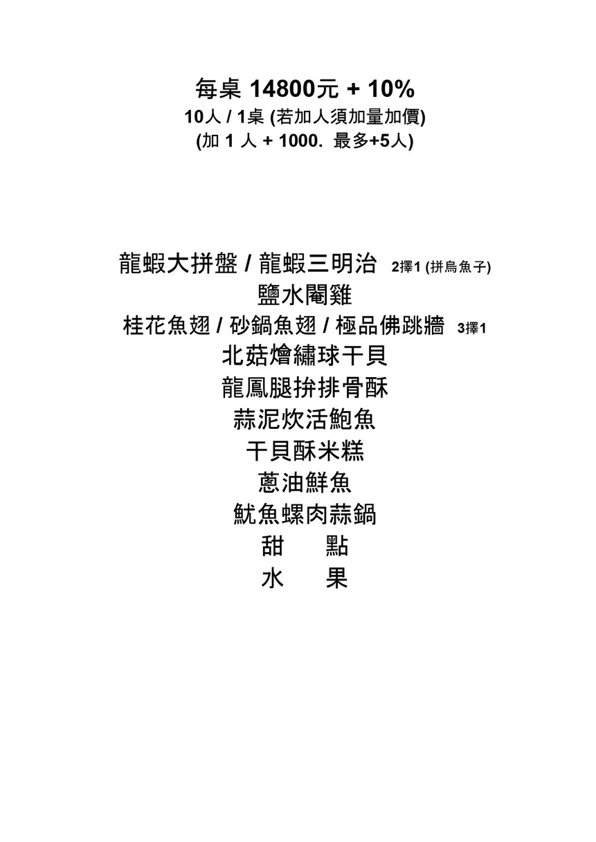 Bin Wang Da Fandian menu 3