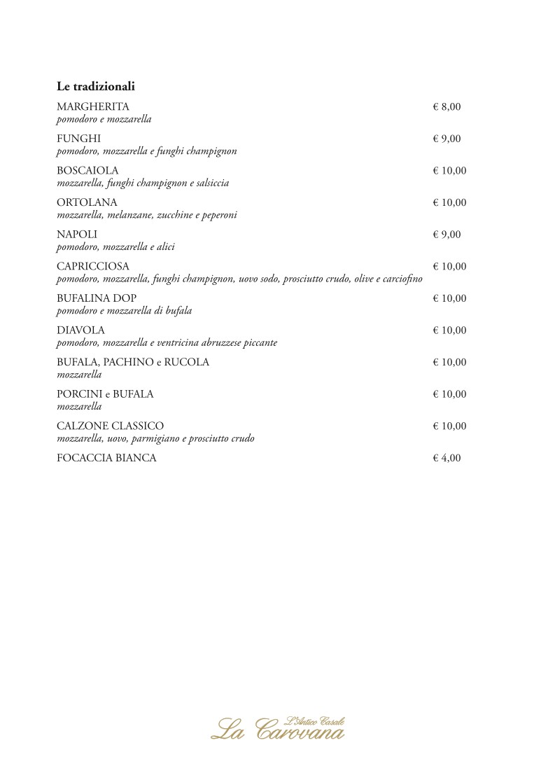 Antico Casale la Carovana menu 5