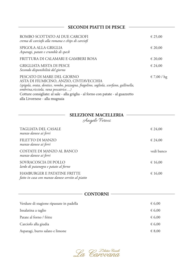 Antico Casale la Carovana menu 6