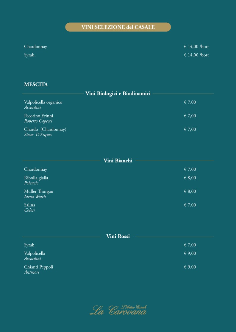 Antico Casale la Carovana menu 7