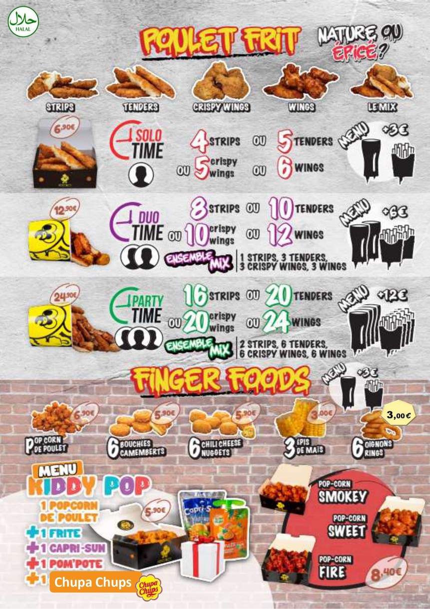 Chicken Time menu 1