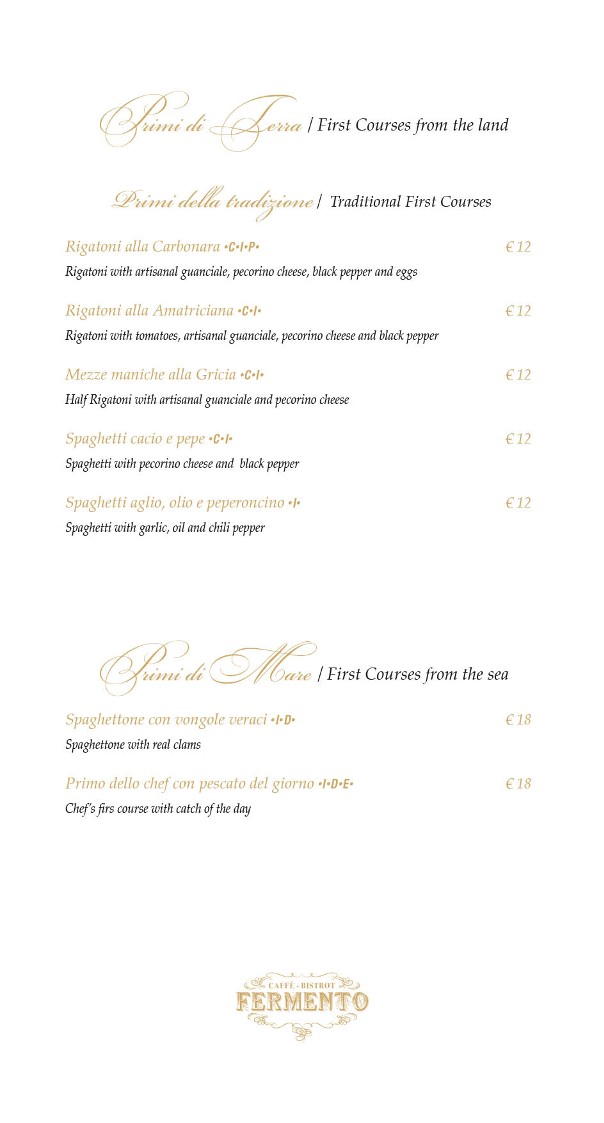 Fermento Bistrot Caffè menu 4