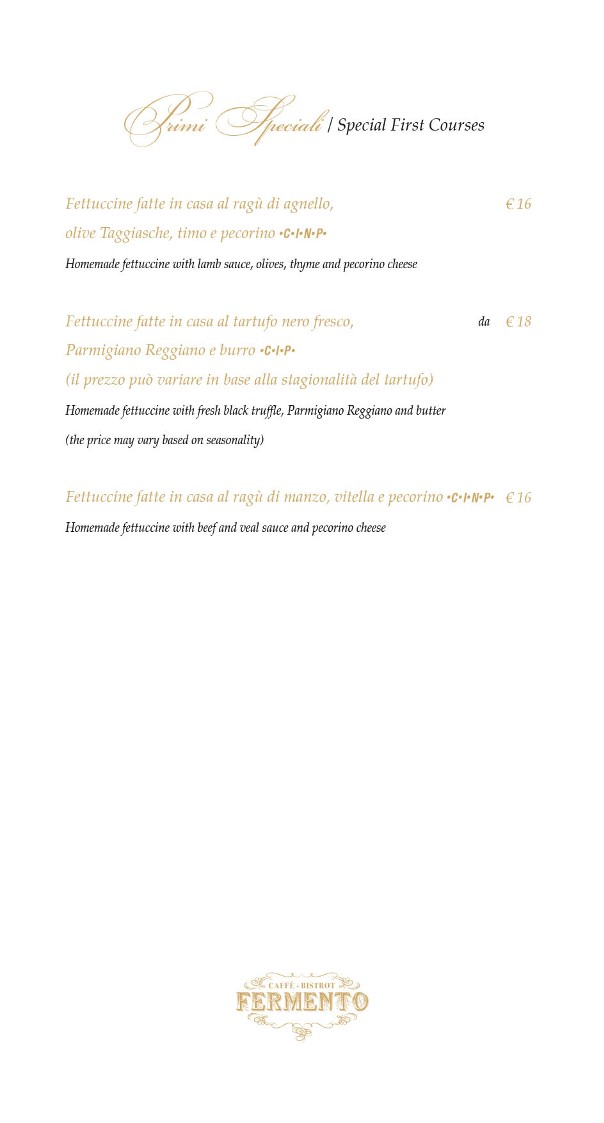 Fermento Bistrot Caffè menu 5