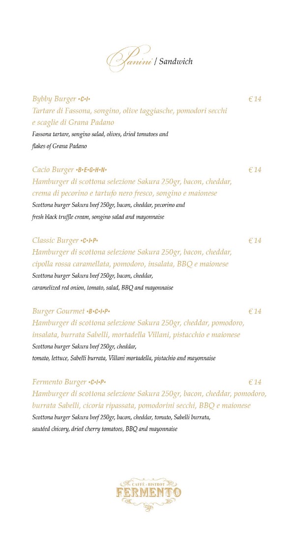 Fermento Bistrot Caffè menu 7