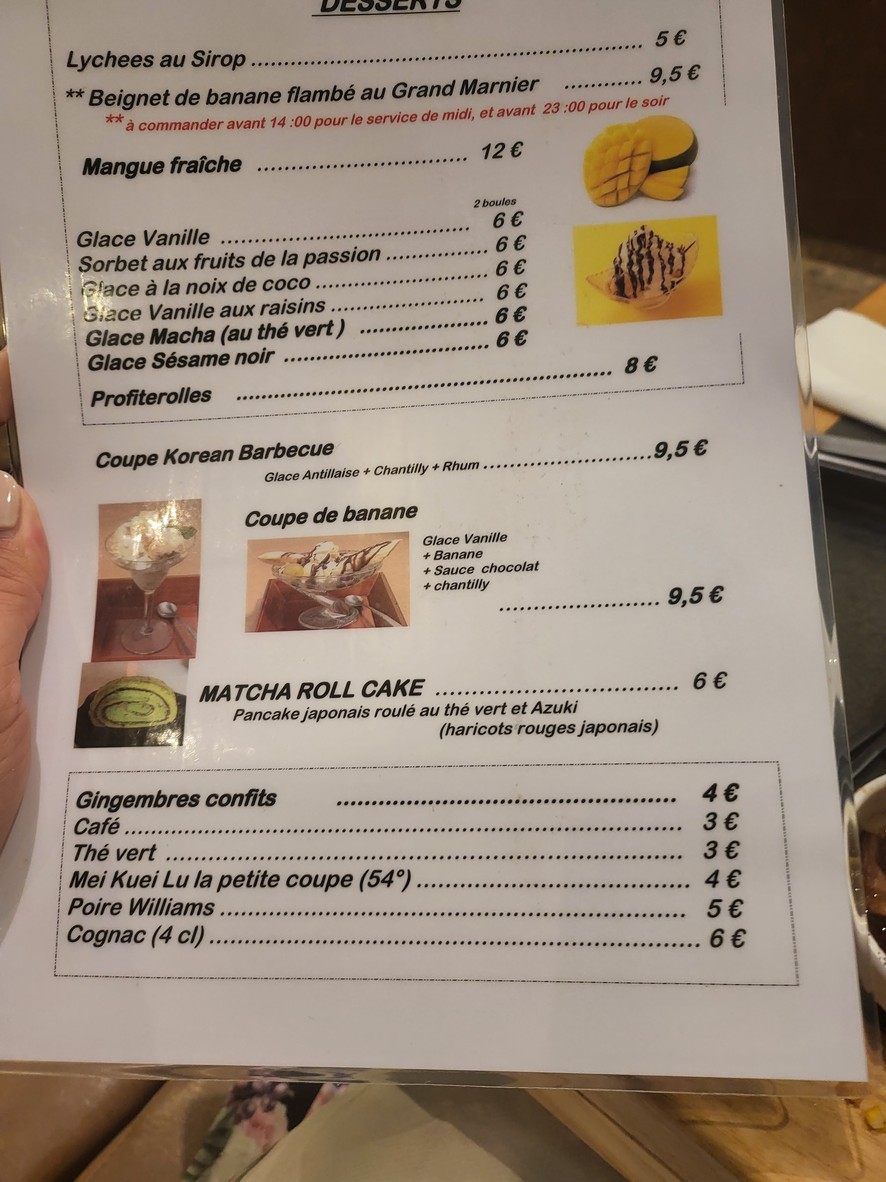 Restaurant Korean Barbecue menu 3