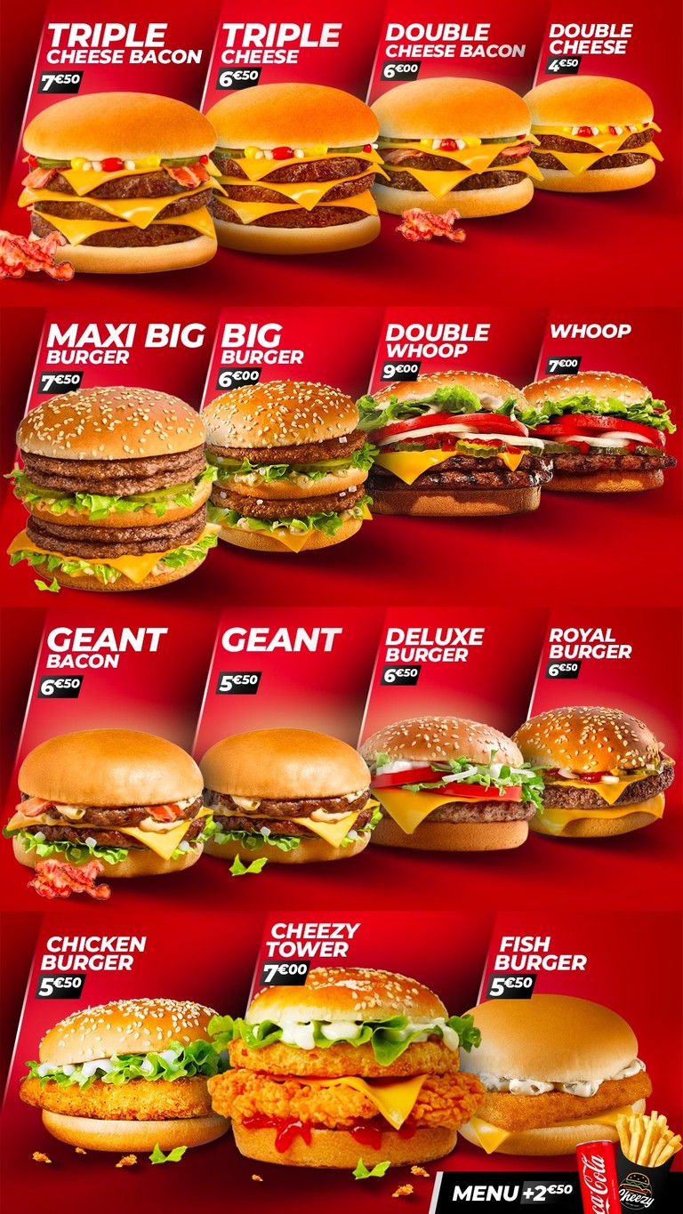 Cheezy menu 2