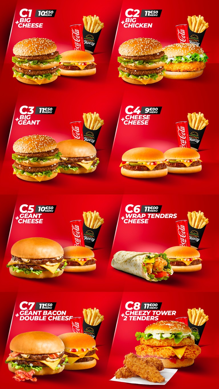 Cheezy menu 3