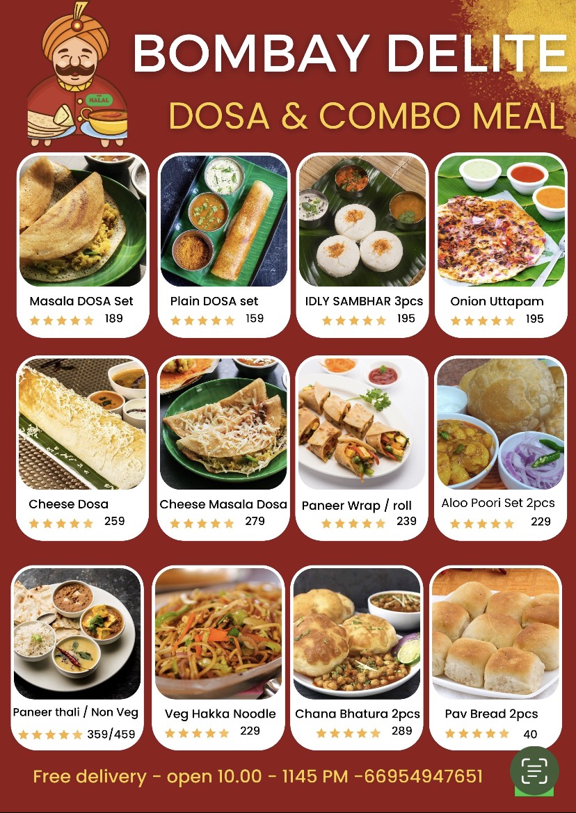 Bombay Delight Indian restaurant menu 4