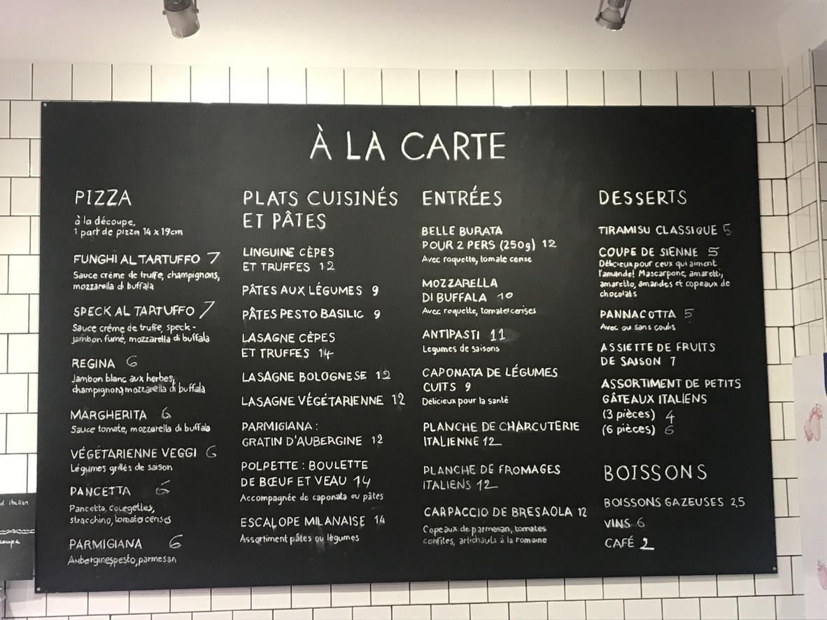 Delitaly Italian Food menu 1