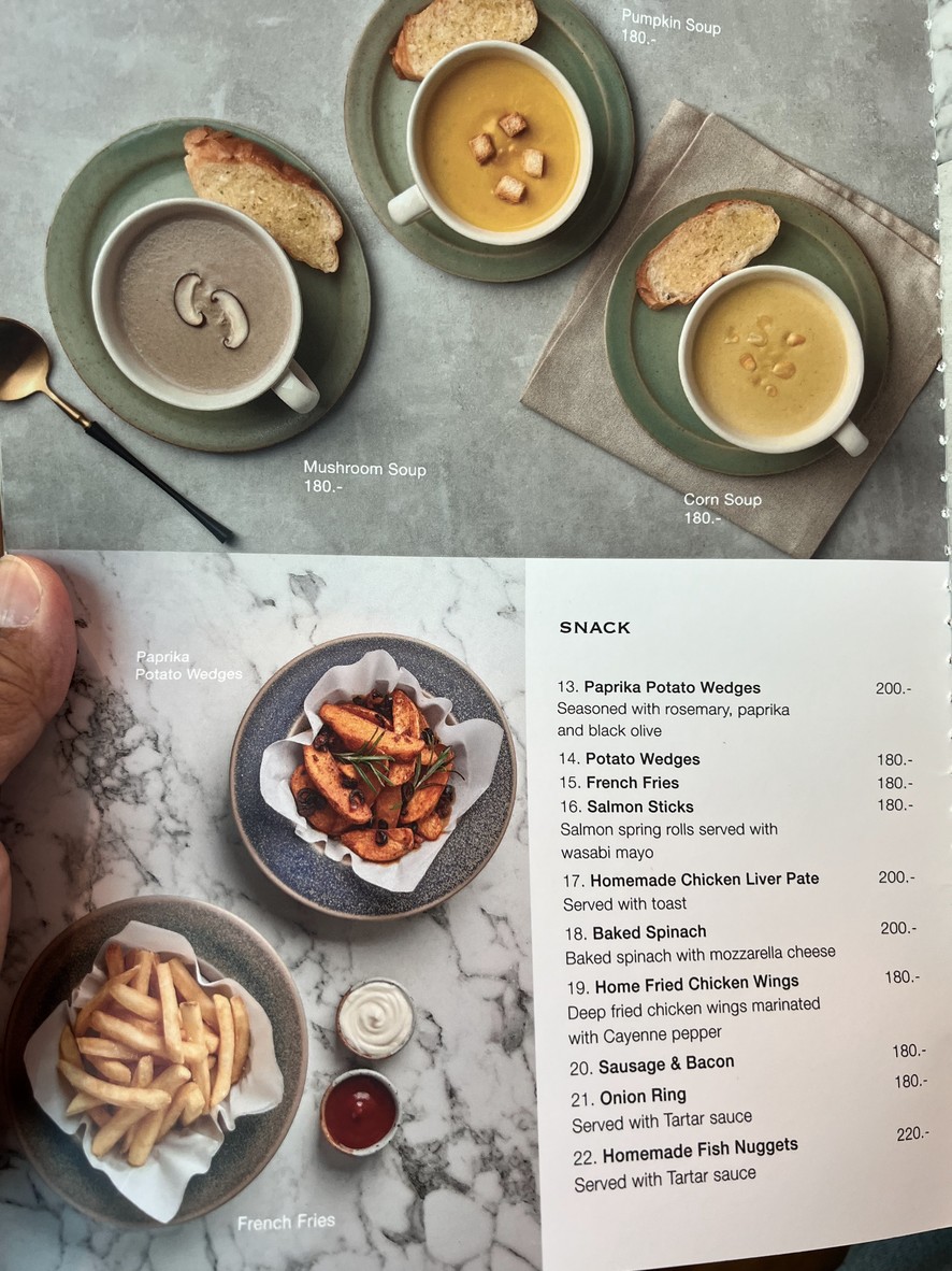 Buttercup menu 3