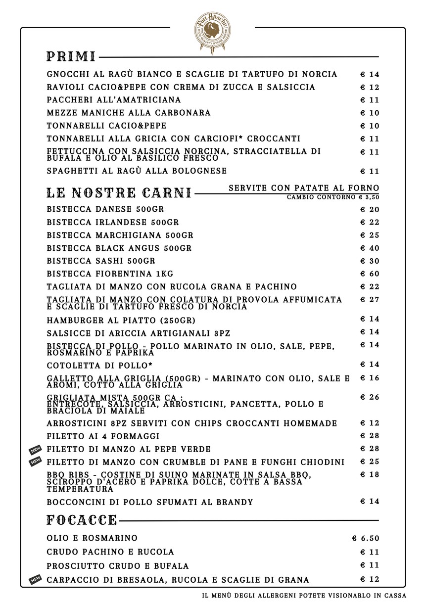 Fort Apache menu 3