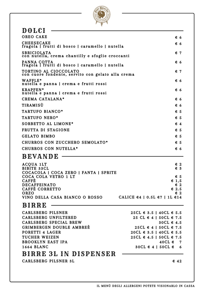 Fort Apache menu 6