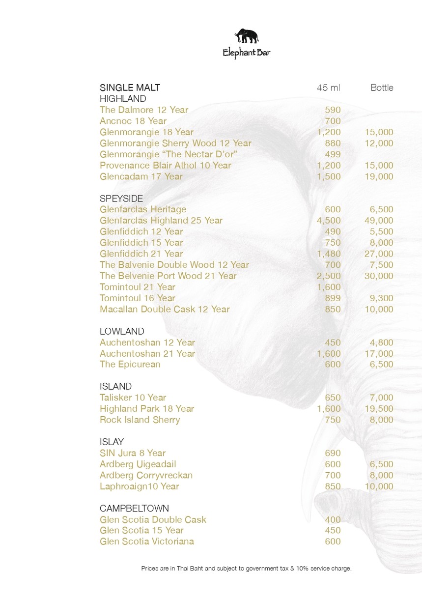 象酒吧 menu 2