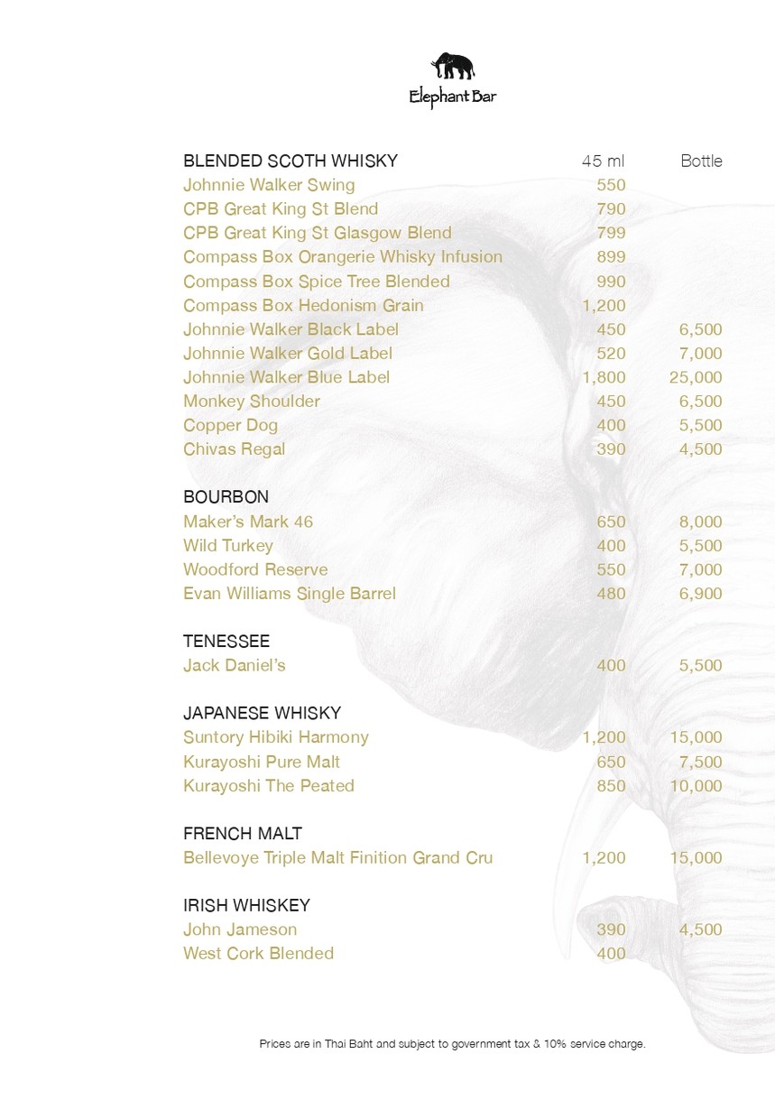 象酒吧 menu 4