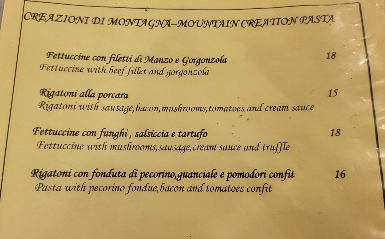 Trattoria Cecio menu 4