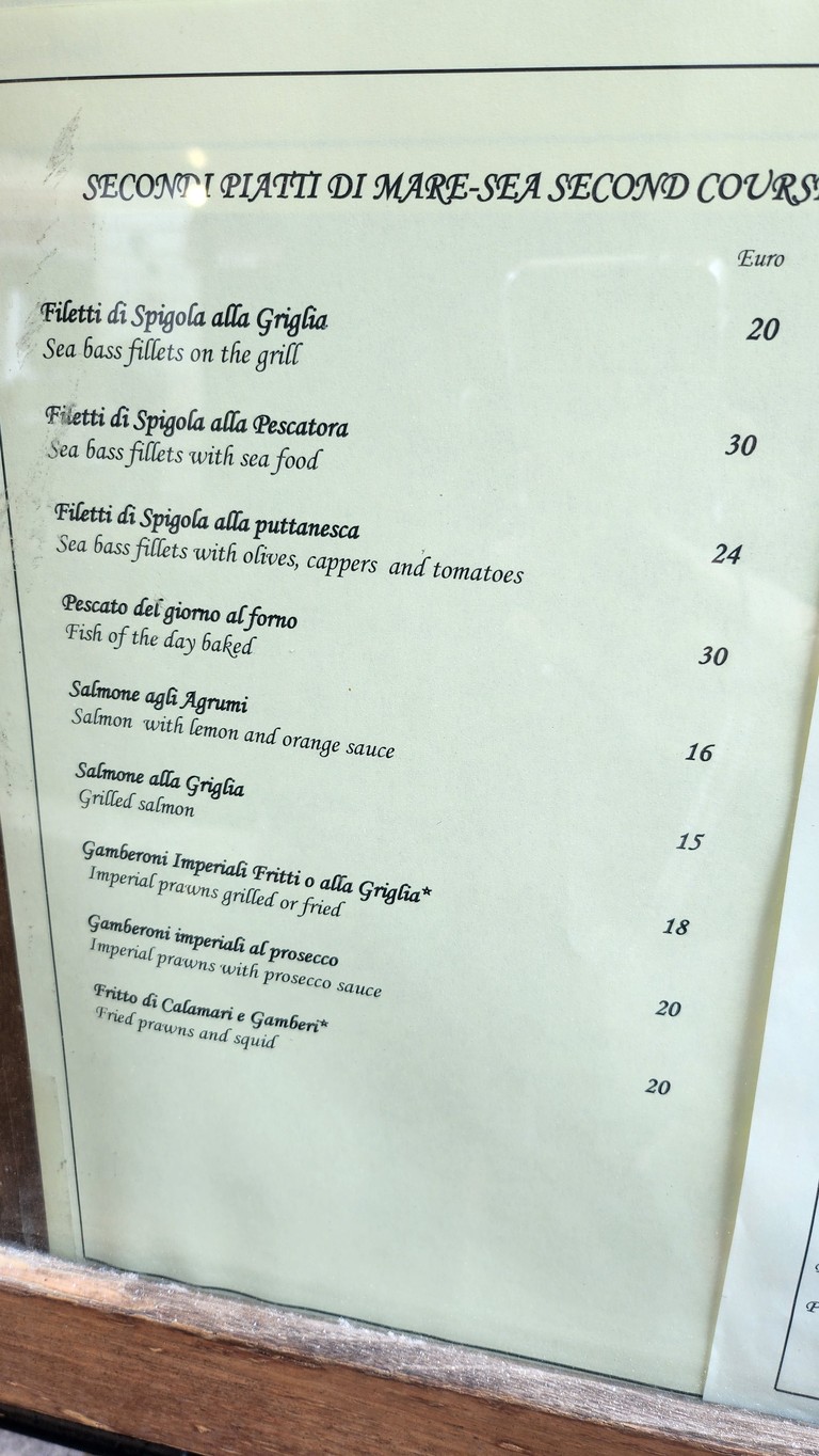 Trattoria Cecio menu 5