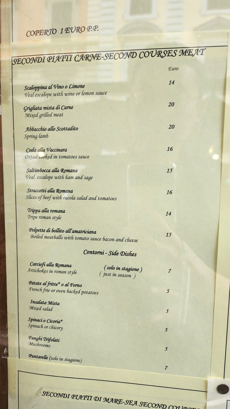 Trattoria Cecio menu 6