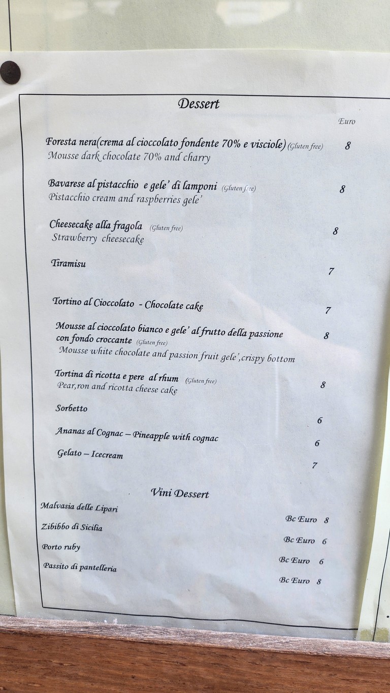 Trattoria Cecio menu 8