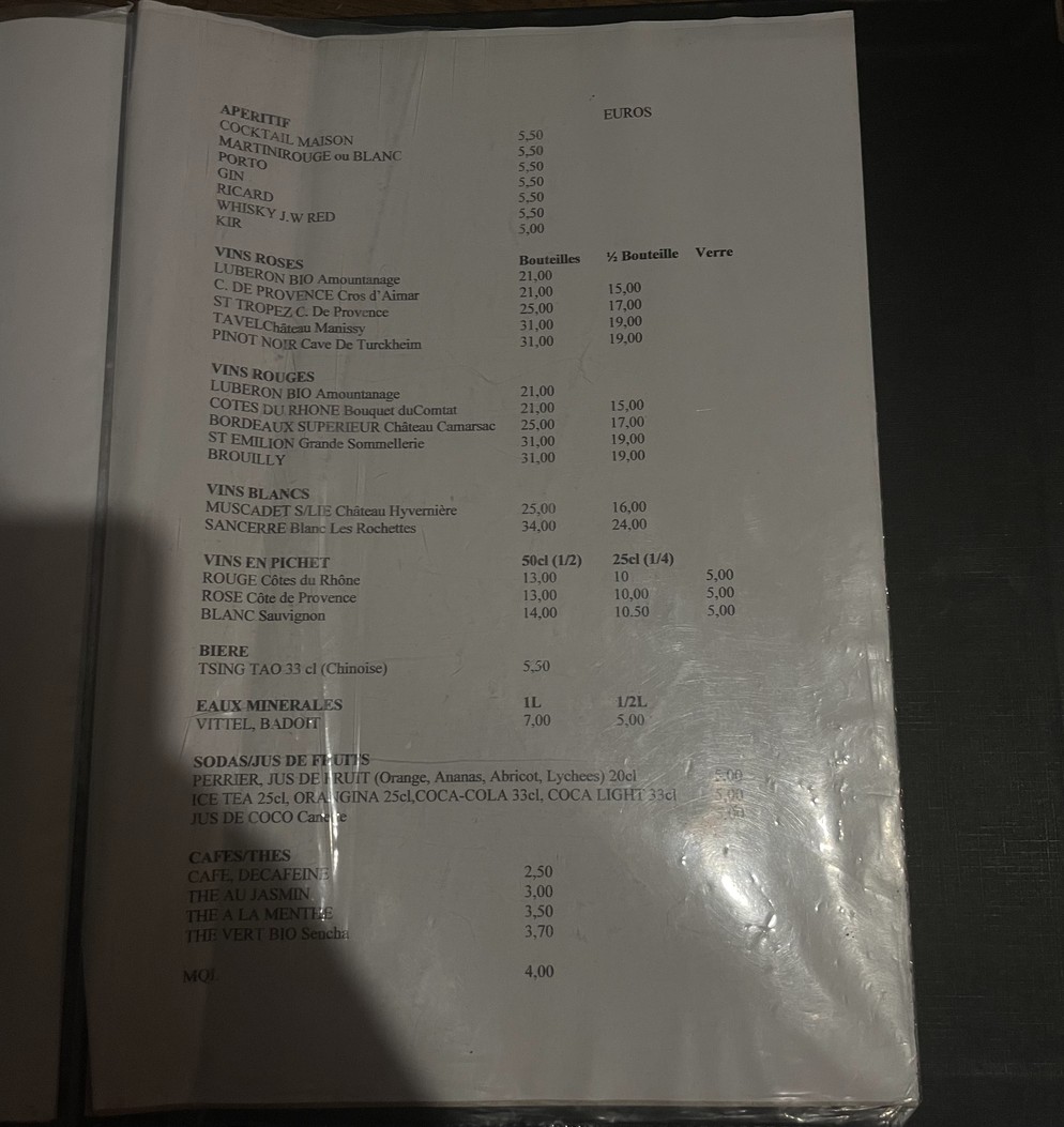 Chez Kim menu 4