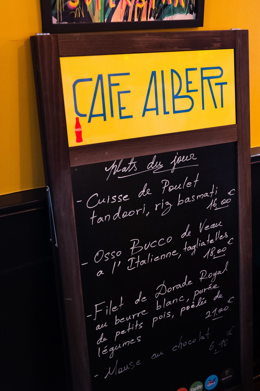 Café Albert menu 1