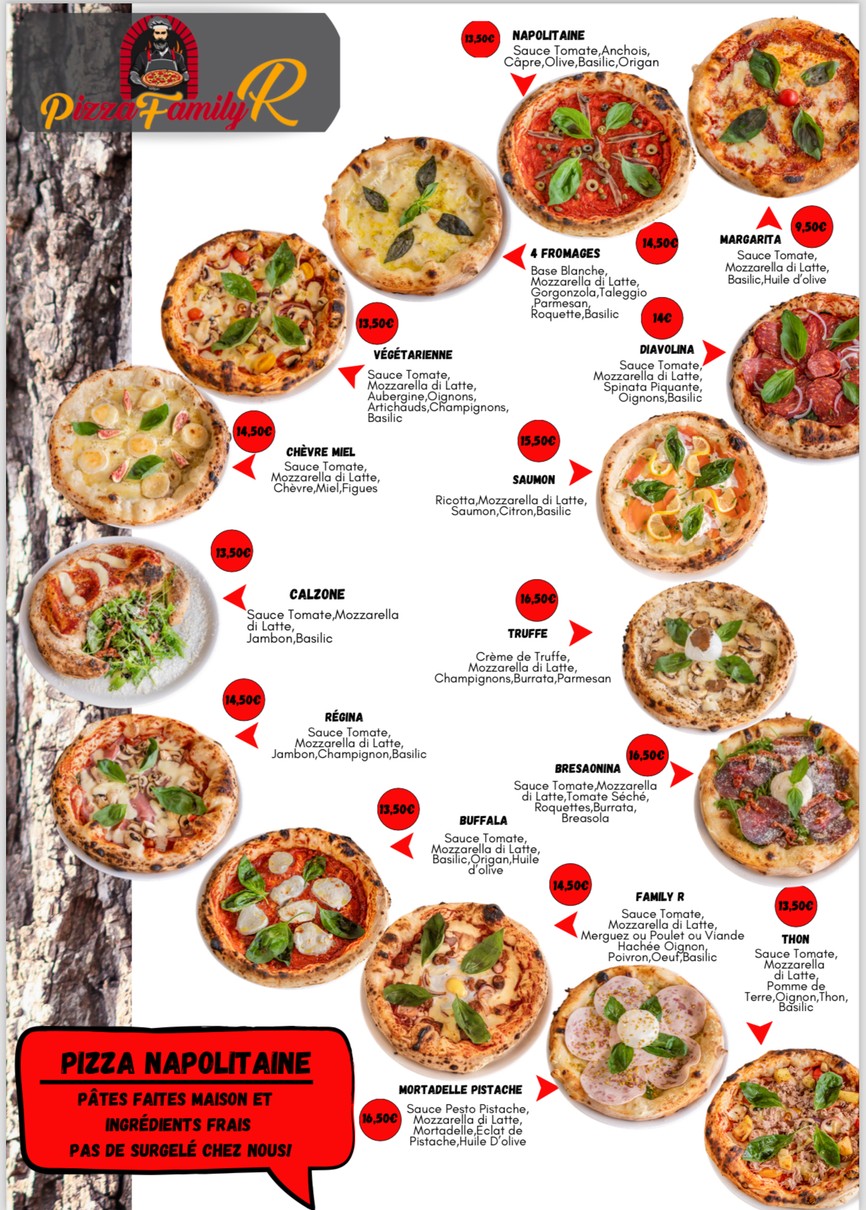 Pizza Family R menu 1