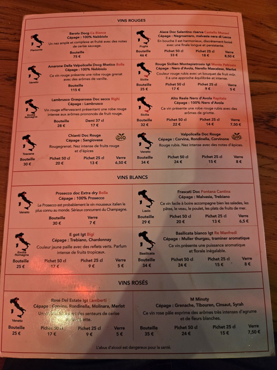 TriBeCa District menu 4