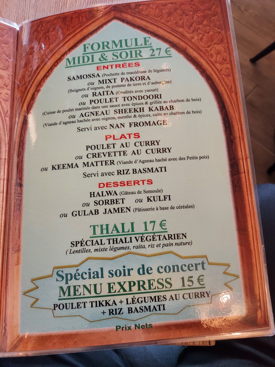 Rajasthan Restaurant menu 1